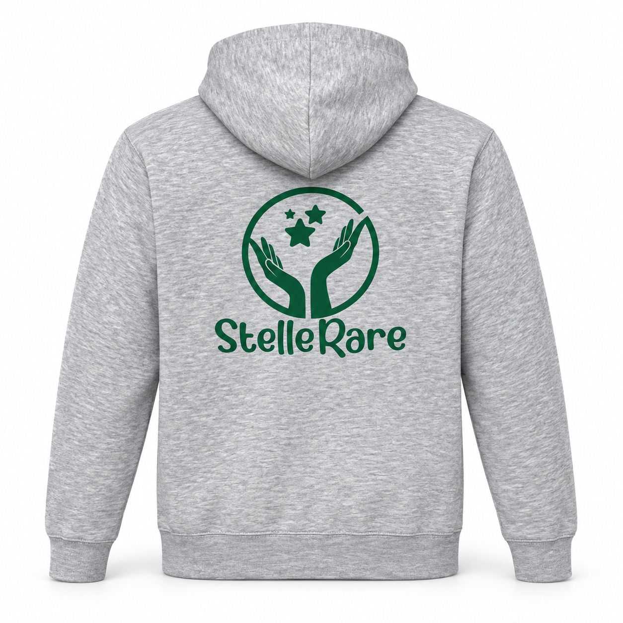 Retro della felpa Stelle Rare con logo verde